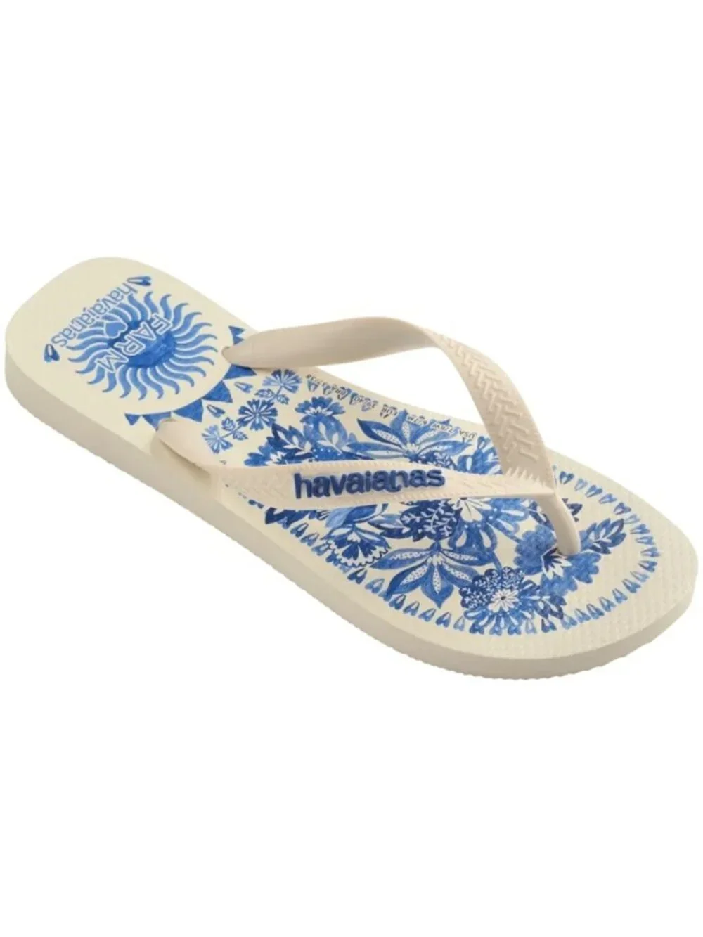 NWT Size 9/10 - Havaianas X Farm Rio Flora Tapestry Flip Flops - Picture 4 of 16